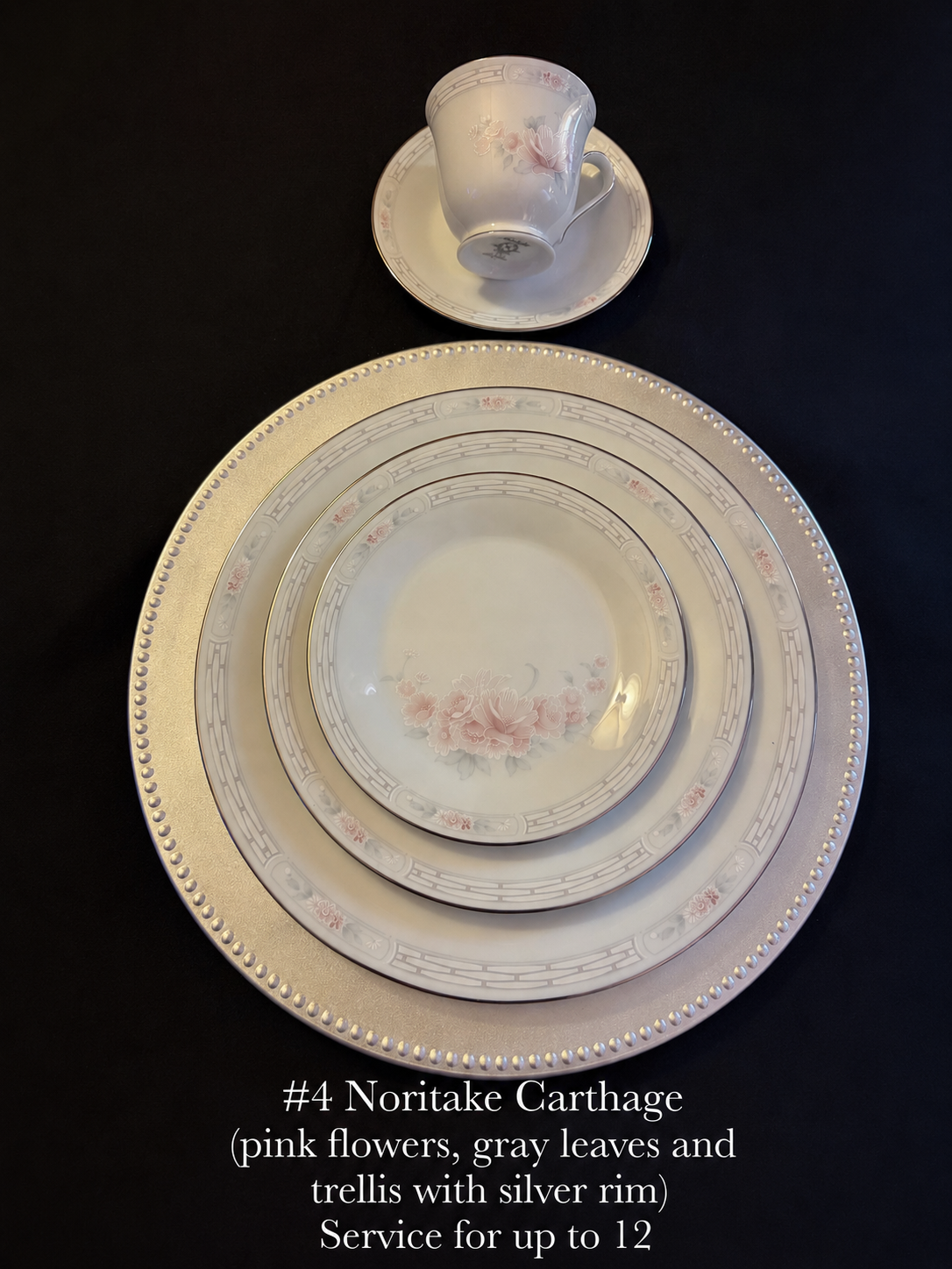 #4 Noritake Carthage fine china set