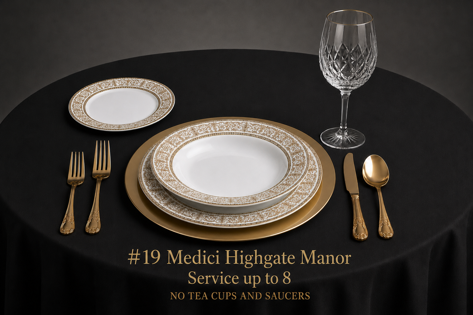 #19 Medici Highgate Manor fine china set
