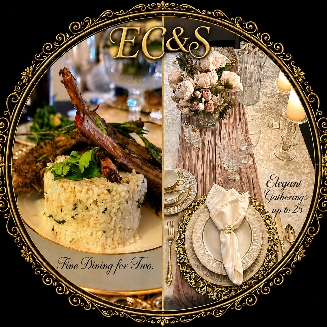 Fine dining for two and elegant gatherings for up to twenty-five guests